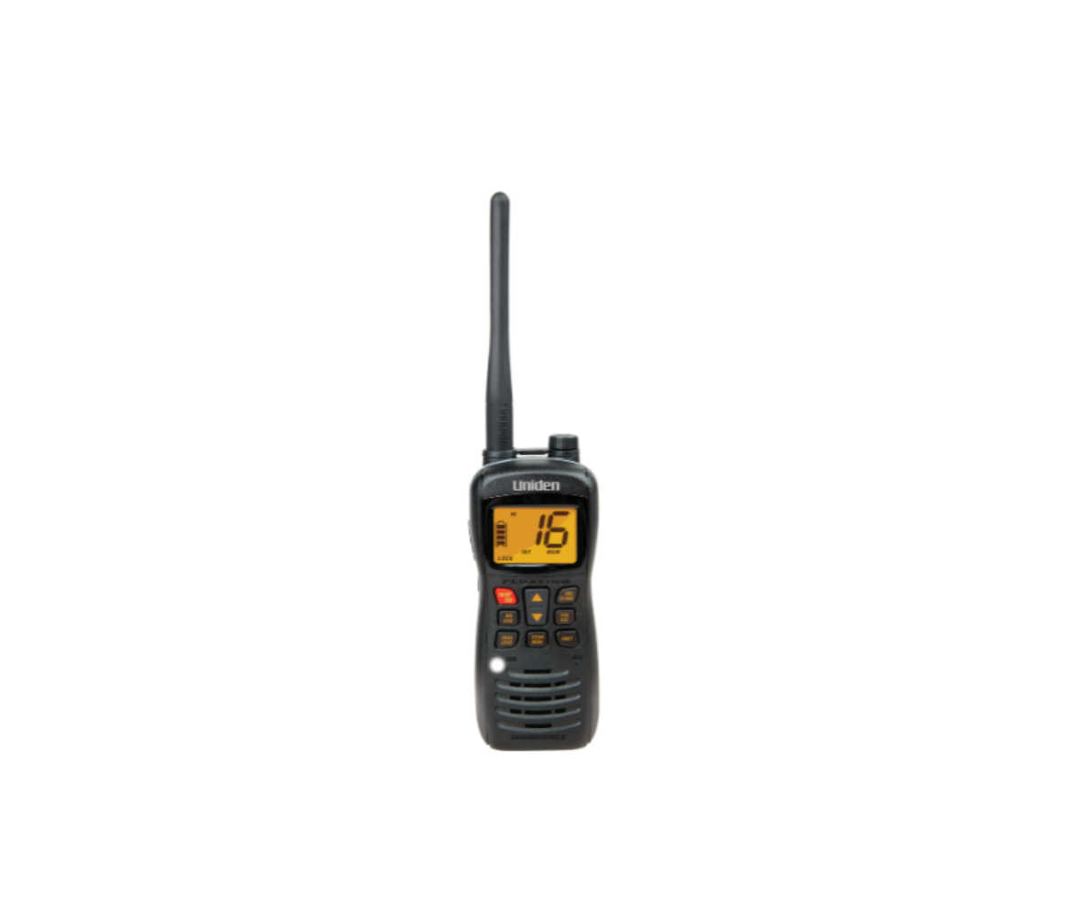 UNIDEN MHS127 SUBMERSIBLE W/PROOF HANDHELD 5W VHF MARINE RADIO