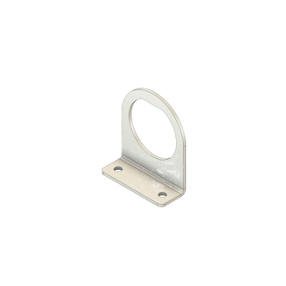 Stainless steel right-angle bracket for Deutsch 8-pin DT connector, surface mount pattern