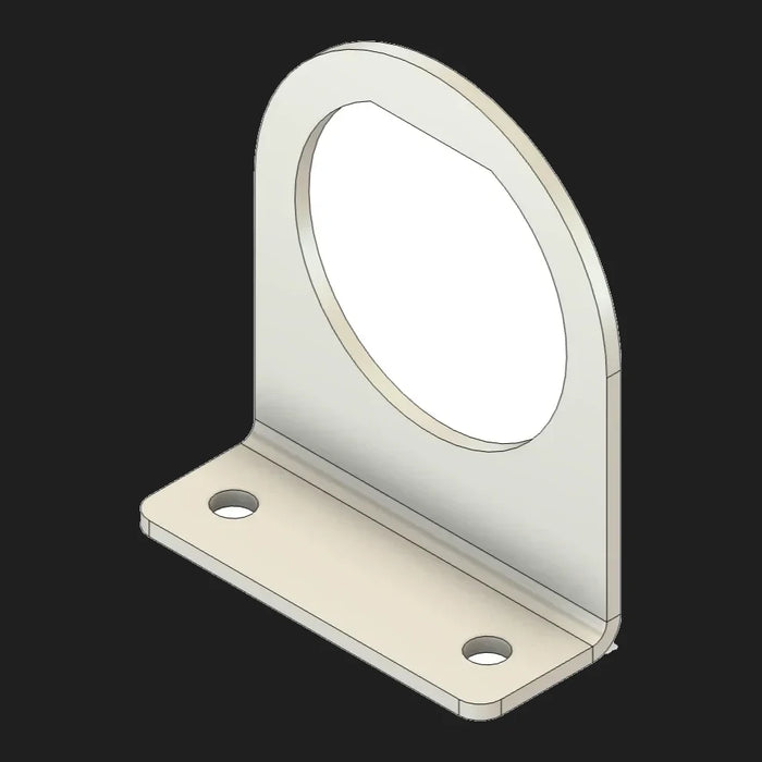 Deutsch 8-Pin Connector Bracket — Right-Angle Stainless Steel Mount