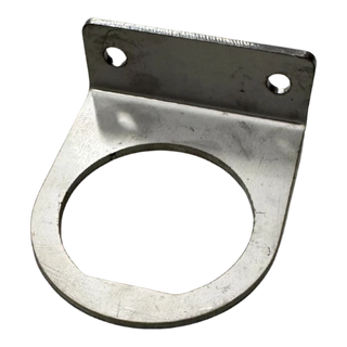Deutsch connector bracket reverse view showing mounting flange and connector cutout