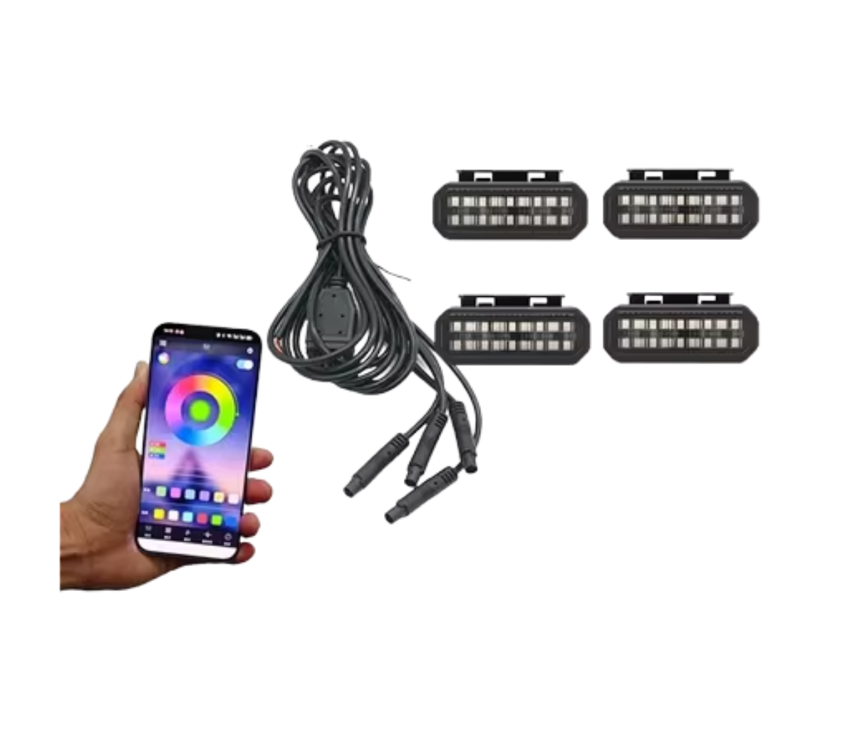 Universal Grille LED Day Time Running Lights 4 Pack