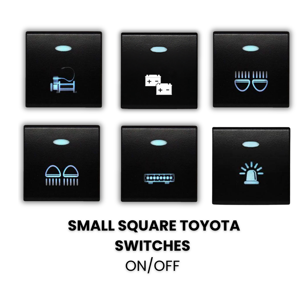 Toyota Small Square Switches Blue