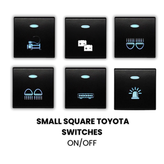 Toyota Small Square Switches Blue