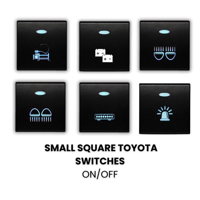 Toyota Small Square Switches Blue