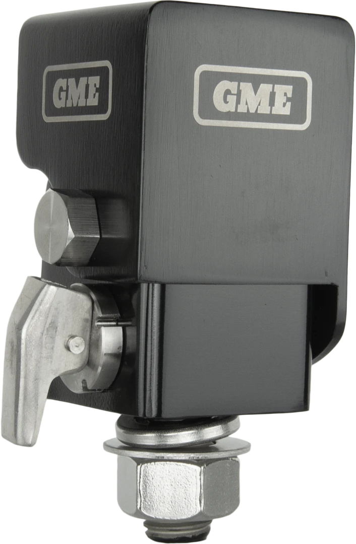GME FOLD DOWN ANTENNA MOUNT BLACK – three-quarter view