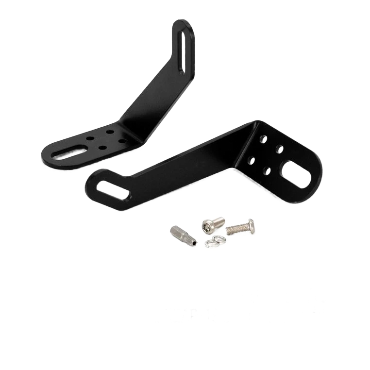 Black bumper beam mounting kit for Ford Ranger (2016+) on a white background