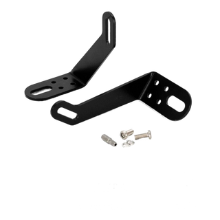 Black bumper beam mounting kit for Ford Ranger (2016+) on a white background