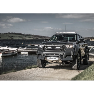Lazer Lamps Roof Mount Kit – Ford Ranger (2016+ No Roof Rails) modifications parked by a lakeside