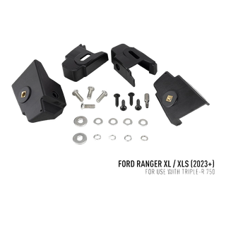 Ford Ranger XL/XLS (2023+) Grille Kit – black mechanical components and hardware on a white background with Ford Ranger XL/XLS text.