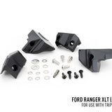 Set of black mechanical components and hardware on a white background with text indicating compatibility for Ford Ranger XLT.