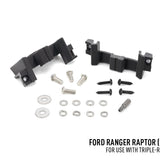 Car accessory kit for Ford Ranger Raptor with screws and washers on a white background