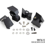 Black mechanical components with screws on a white background, labeled for VW T6.1 (2019+).