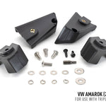 Set of black mechanical components and screws on a white background with 'VW Amarok (2016+) for use with Triple-R 750' text.