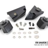 Set of black mechanical components and screws on a white background with 'VW Amarok (2016+) for use with Triple-R 750' text.