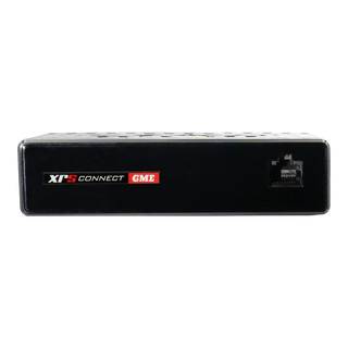GME XRS-375C compact UHF radio front view showing colour TFT screen and controls