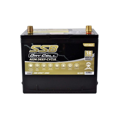 SSB HVT-50LD 12V 60Ah 600CCA Dry Cell AGM Dual-Purpose Battery