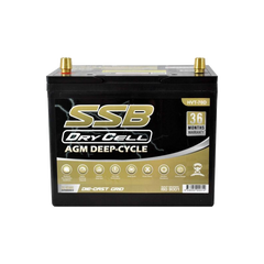 SSB HVT-70D — 12V 85Ah 620CCA Dry Cell AGM Deep Cycle Battery