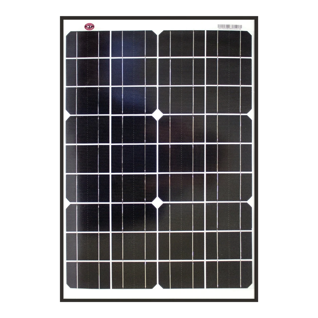 20 Watt, 12V Single Cell Monocrystalline Solar Panel