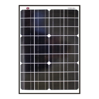 20 Watt, 12V Single Cell Monocrystalline Solar Panel