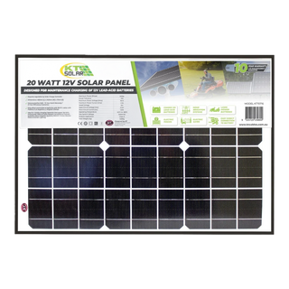 20 Watt, 12V Single Cell Monocrystalline Solar Panel