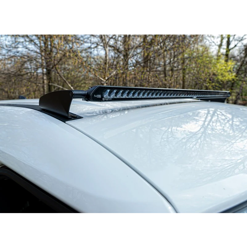 Lazer Lamps Linear-12 lamps on Defender expedition rack mount