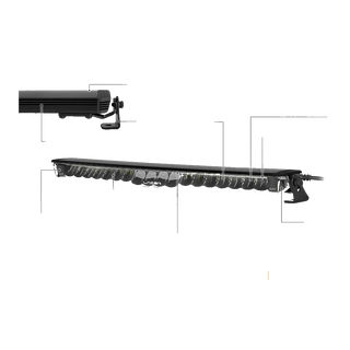 Lazer Glide light bar features diagram