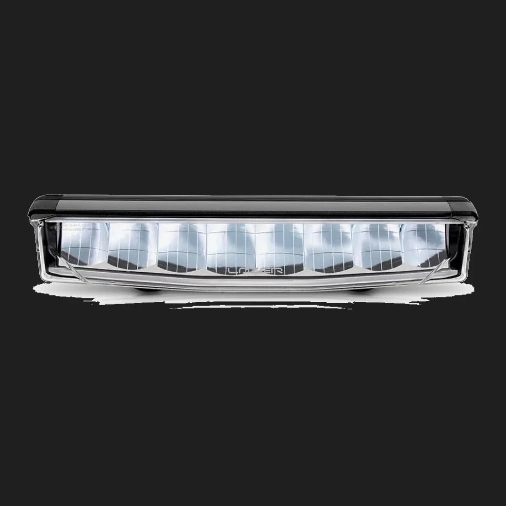 Car headlight on a white background
