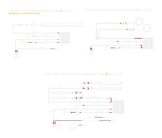 Wiring diagram for various automotive lighting kits