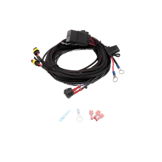 Car wiring harness kit with connectors on a white background