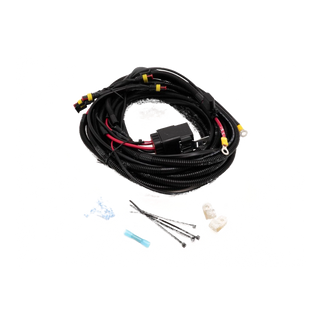 Wiring harness kit with connectors on a white background
