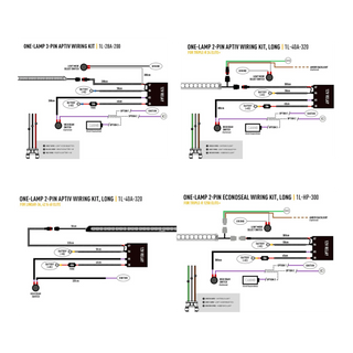 Wiring diagram for automotive applications on a white background