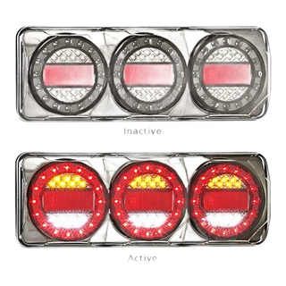 LED Autolamps - LED Black Chrome Reverse with Reflex Reflector 12-24V – view 2