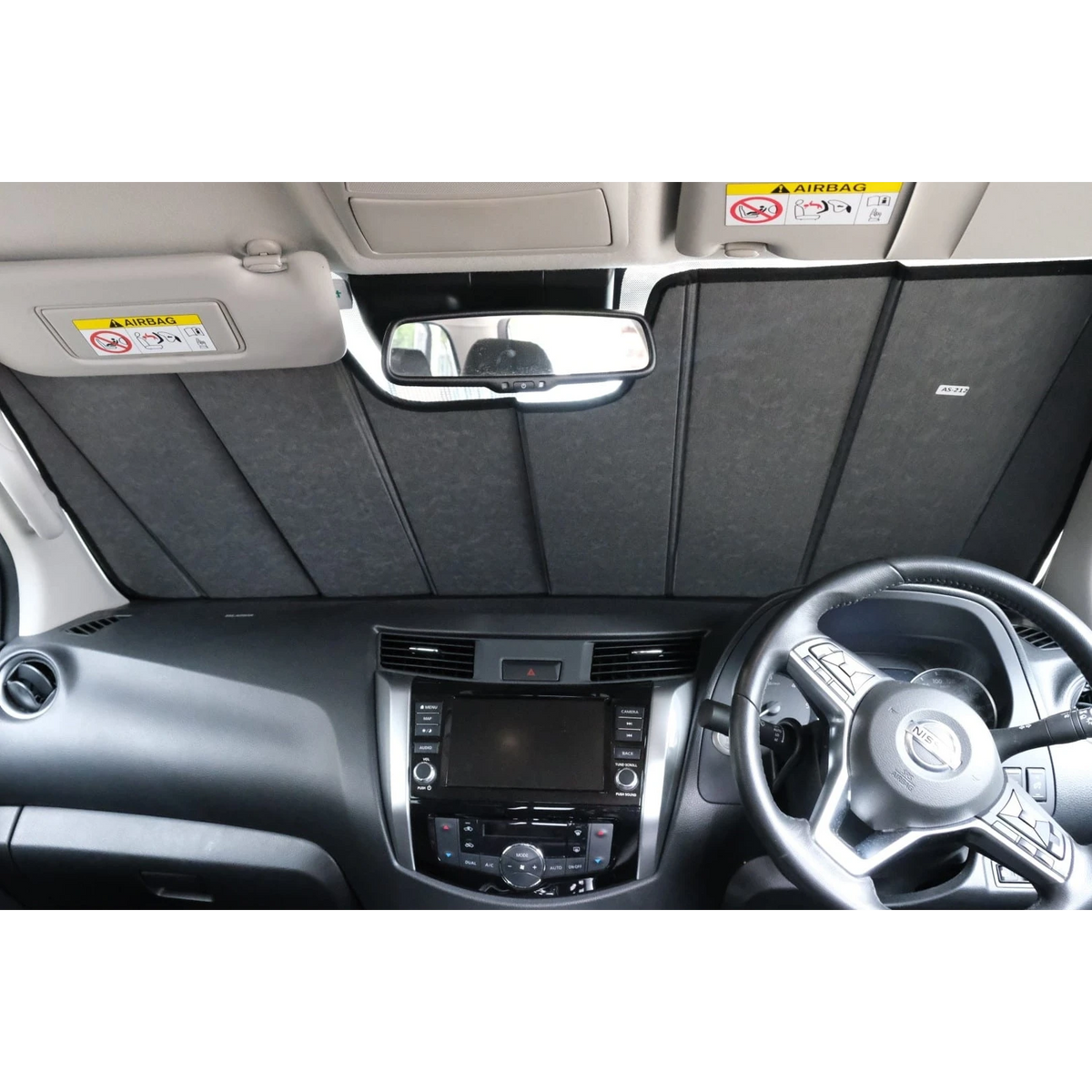 Nissan Navara/NP300 3rd Generation, Mercedes-Benz X-Class & Renault Alaskan Front Windscreen Sun Shade – view 3
