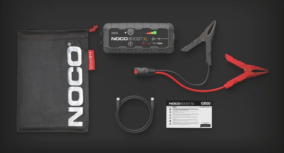 Noco 12V 1500A UltraSafe Lithium Jump Starter Boost XL – what's in the box