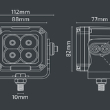 NoxSolis LED 3.5" Worklight 40W Flood SINGLE