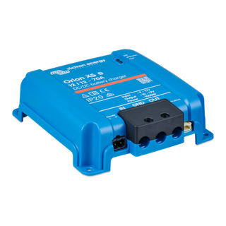 Victron Orion XS 12/12-70A DC-DC charger, right-side angle view