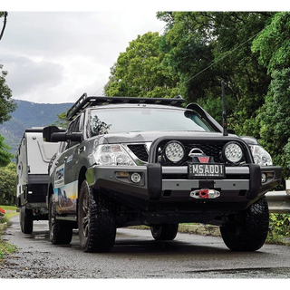 Patrol Y62 with MSA POWER FOLD Towing Mirrors