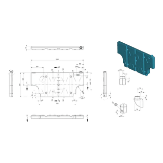 BOAB 42L Poly Vertical Mount Water Tank – view 2