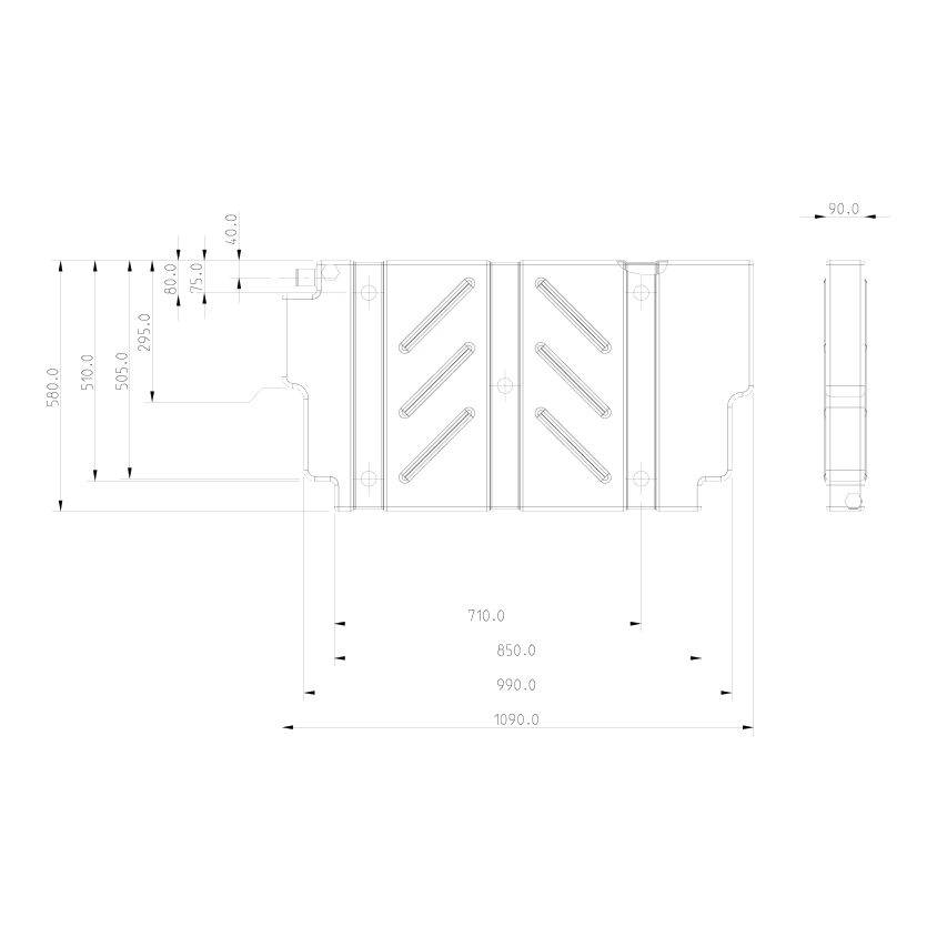 BOAB 42L Poly Vertical Mount Water Tank – view 3