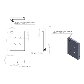 BOAB 80L Poly Under Tray Water Tank – view 2