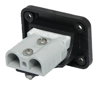 50A Anderson Panel Mount — Flush Fascia with Included Plug