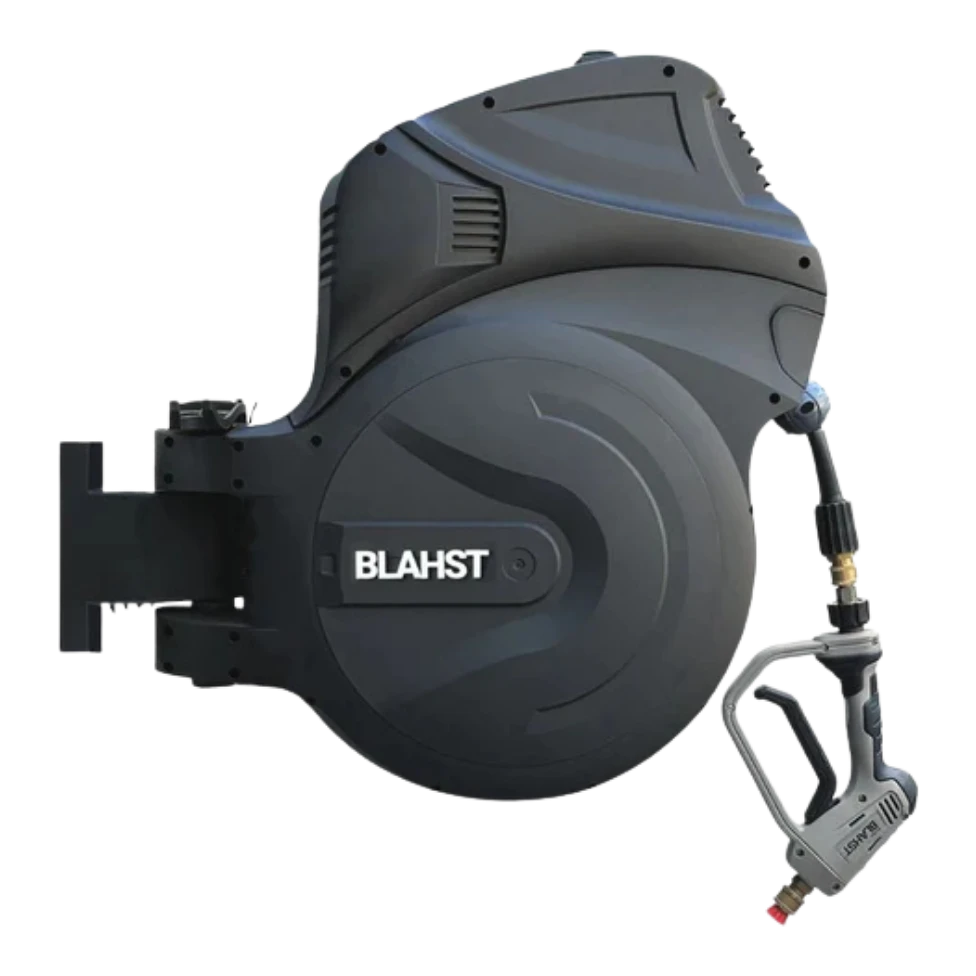 Blahst R30 wall-mounted pressure washer with hose reel