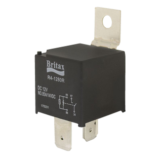 Britax Heavy Duty Mini Relay 12V 80A N/O 4Pin Resistor