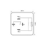 Britax Heavy Duty Mini Relay 12V 80A N/O 4Pin Resistor
