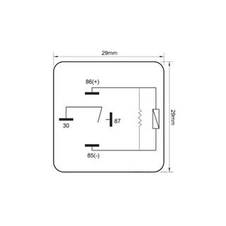 Britax Heavy Duty Mini Relay 12V 80A N/O 4Pin Resistor