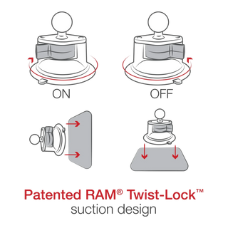 RAM® Twist-Lock™ Suction Cup Base with Ball – view 7