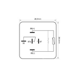 Britax Mini Relay 12V 40A C/O 5Pin Resistor