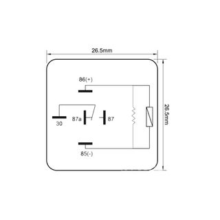 Britax Mini Relay 24V 20/15A C/O 5 Pin