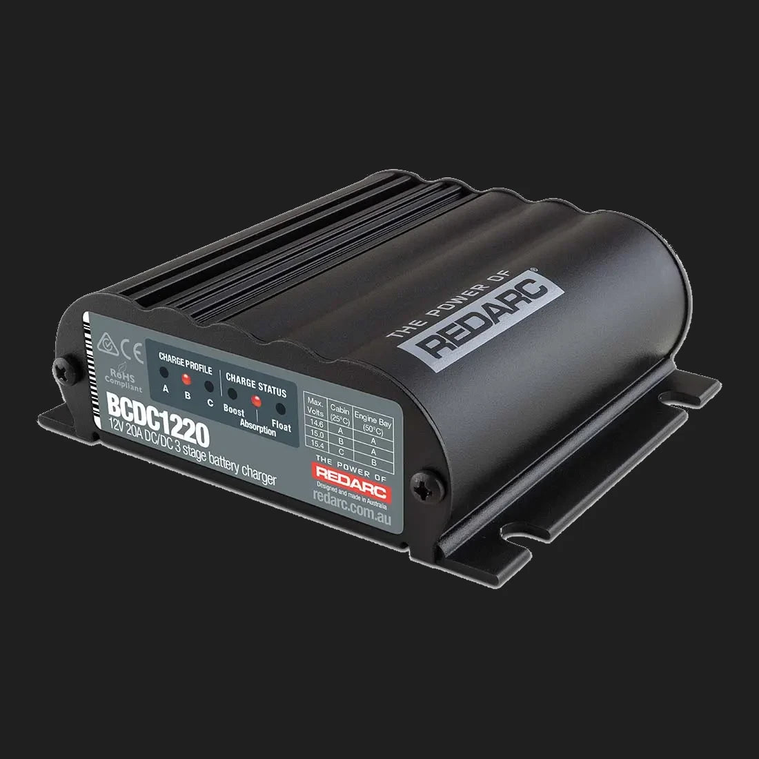 Redarc BCDC1220 12V 20A Under Bonnet DC-DC Charger