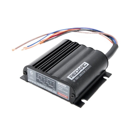 Smart-alternator compatibility icon — ignition-switched input works through stop-start and variable-voltage charging – Redarc BCDC1220-IGN — 12V 20A DC-DC Charger for Smart Alternators